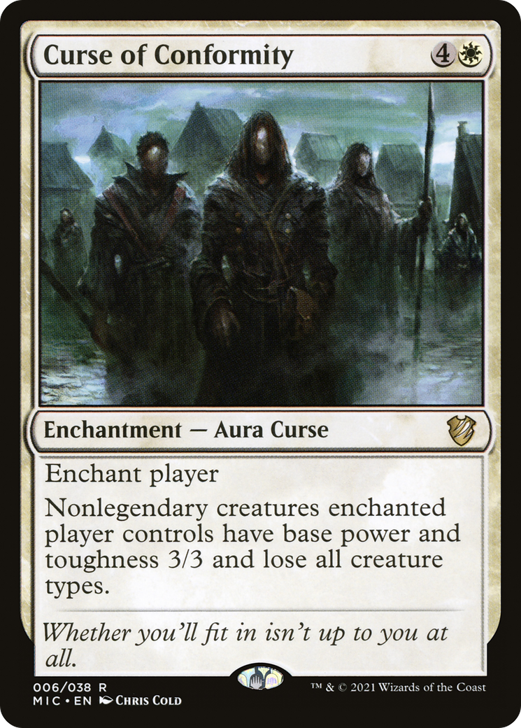 Curse of Conformity (MIC-006) - Midnight Hunt Commander - Premium MTG Single from Wizards of the Coast - Just $0.25! Shop now at Game Crave Tournament Store