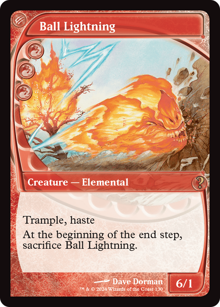 Ball Lightning (MB2-130) - Mystery Booster 2 - Premium MTG Single from Wizards of the Coast - Just $0.42! Shop now at Game Crave Tournament Store