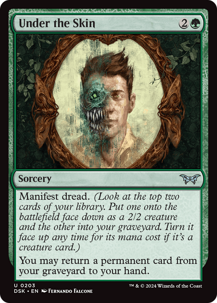 Under the Skin (DSK-203) - Duskmourn: House of Horror - Premium MTG Single from Wizards of the Coast - Just $0.25! Shop now at Game Crave Tournament Store
