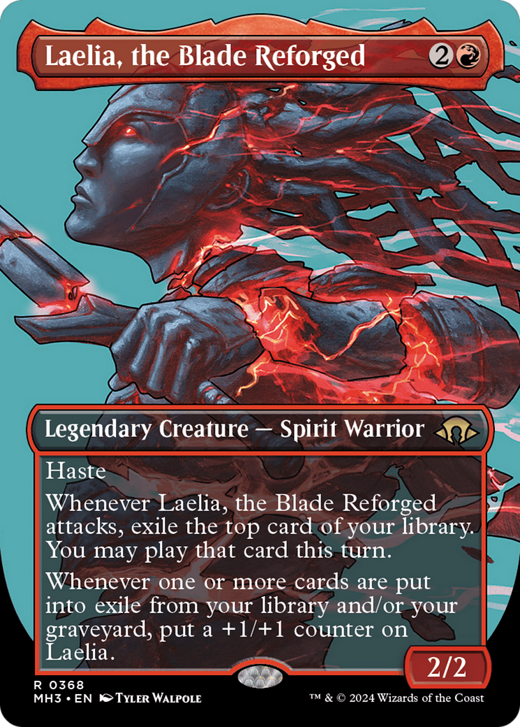 Laelia, the Blade Reforged (MH3-368) - Modern Horizons 3 (Borderless) Foil - Premium MTG Single from Wizards of the Coast - Just $1.22! Shop now at Game Crave Tournament Store