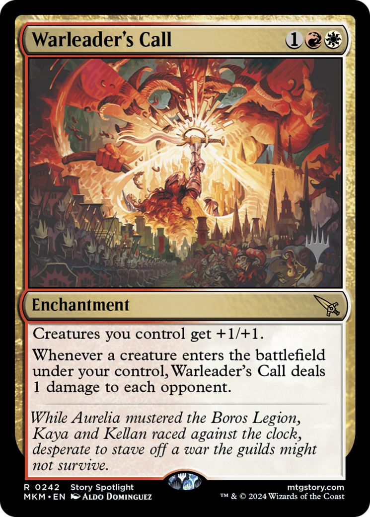 Warleader's Call (PMKM-242P) - Murders at Karlov Manor Promos Foil - Premium MTG Single from Wizards of the Coast - Just $7.10! Shop now at Game Crave Tournament Store