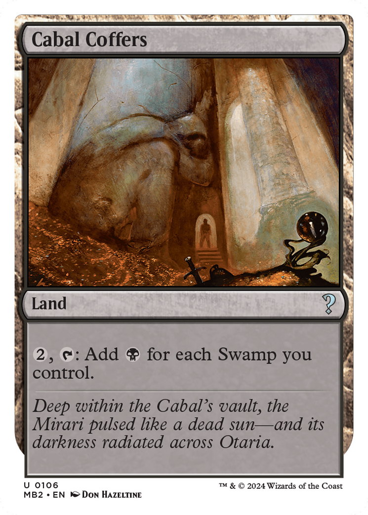 Cabal Coffers (MB2-106) - Mystery Booster 2 - Premium MTG Single from Wizards of the Coast - Just $16.64! Shop now at Game Crave Tournament Store