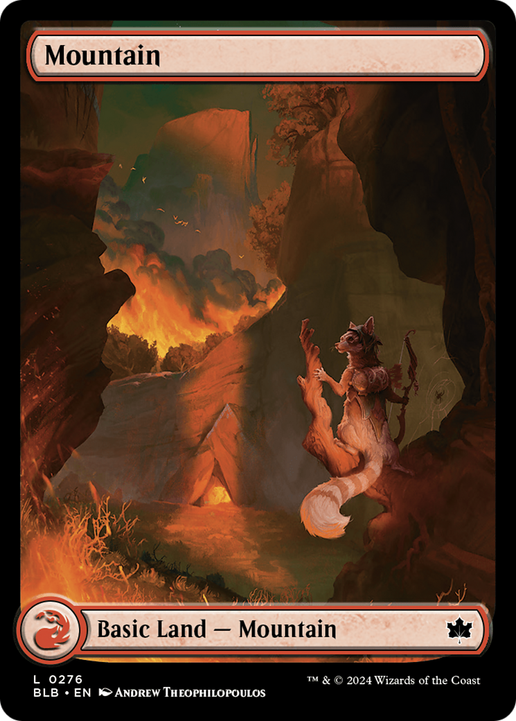 Mountain (BLB-276) - Bloomburrow - Premium MTG Single from Wizards of the Coast - Just $0.26! Shop now at Game Crave Tournament Store