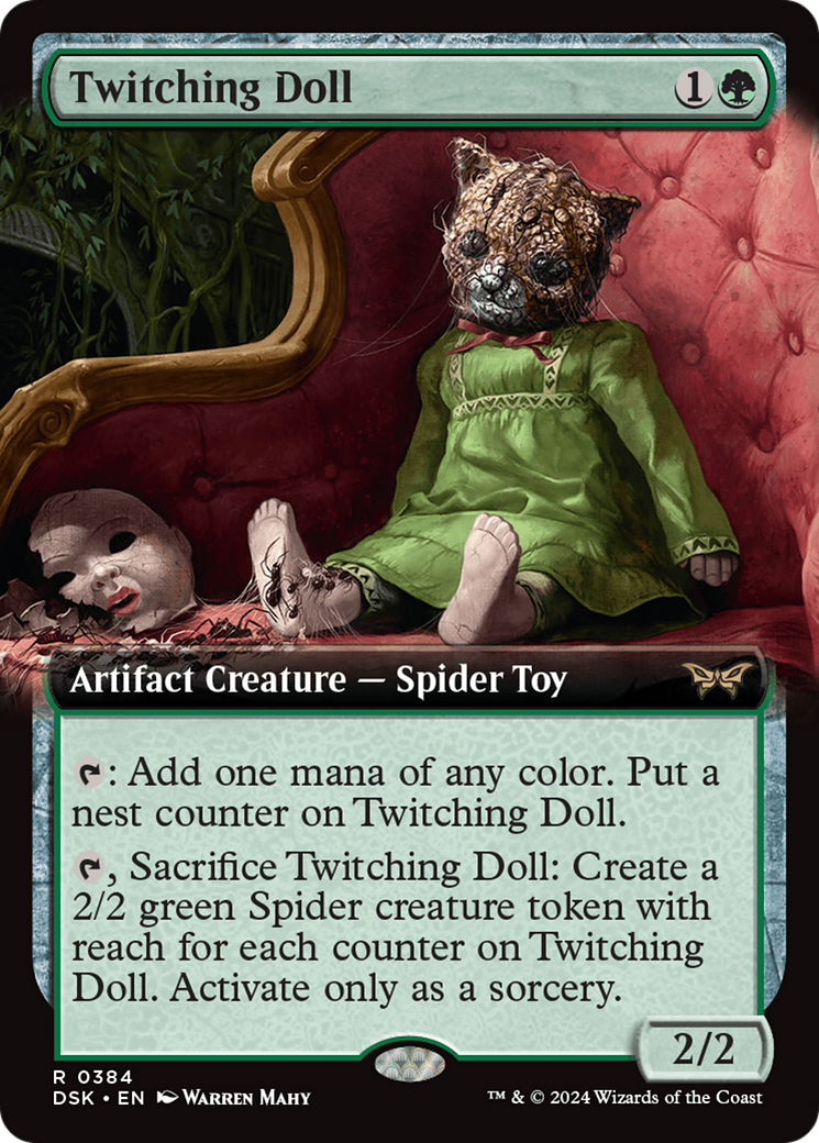 Twitching Doll (DSK-384) - Duskmourn: House of Horror: (Extended Art) Foil - Premium MTG Single from Wizards of the Coast - Just $1.24! Shop now at Game Crave Tournament Store