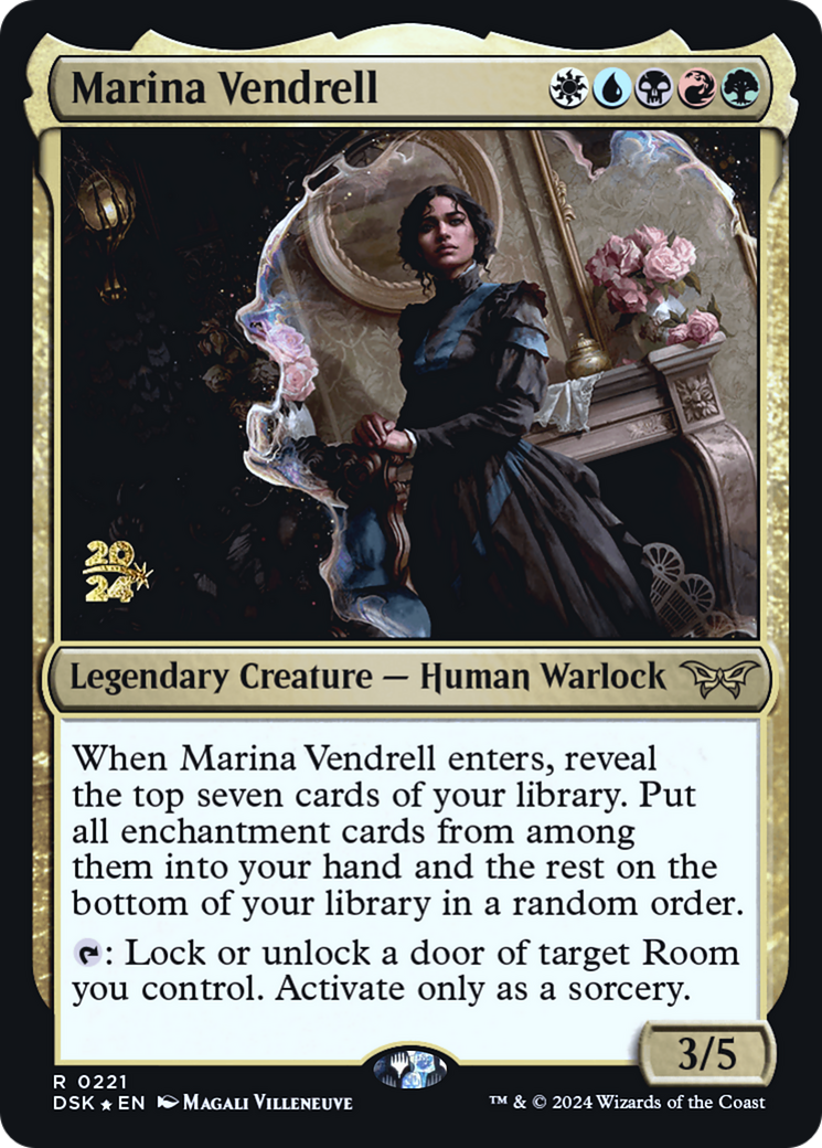Marina Vendrell (PDSK-221S) - Duskmourn: House of Horror Promos Foil - Premium MTG Single from Wizards of the Coast - Just $0.84! Shop now at Game Crave Tournament Store