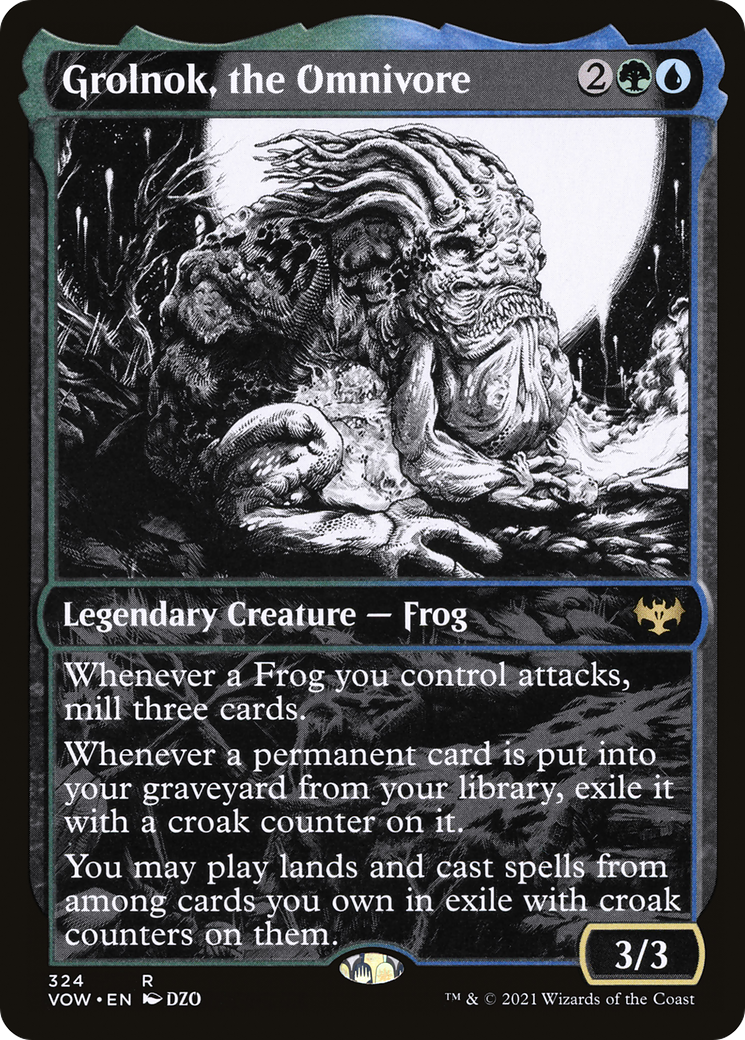 Grolnok, the Omnivore (VOW-324) - Innistrad: Crimson Vow: (Showcase) - Premium MTG Single from Wizards of the Coast - Just $0.08! Shop now at Game Crave Tournament Store