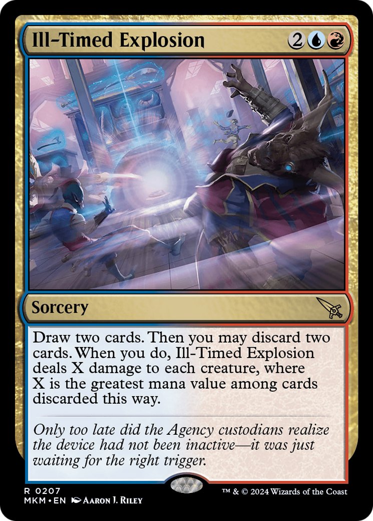 Ill-Timed Explosion (MKM-207) - Murders at Karlov Manor Foil - Premium MTG Single from Wizards of the Coast - Just $0.25! Shop now at Game Crave Tournament Store