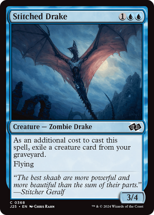 Stitched Drake (J25-368) - Foundations Jumpstart - Premium MTG Single from Wizards of the Coast - Just $0.25! Shop now at Game Crave Tournament Store