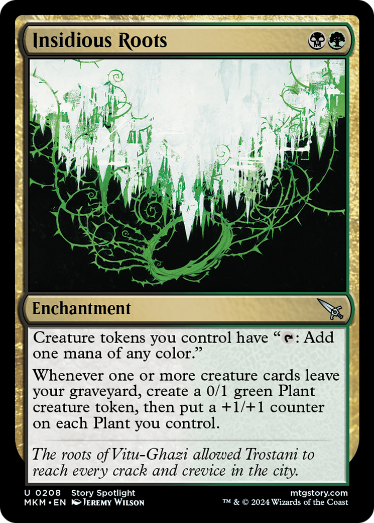 Insidious Roots (MKM-208) - Murders at Karlov Manor - Premium MTG Single from Wizards of the Coast - Just $1.11! Shop now at Game Crave Tournament Store