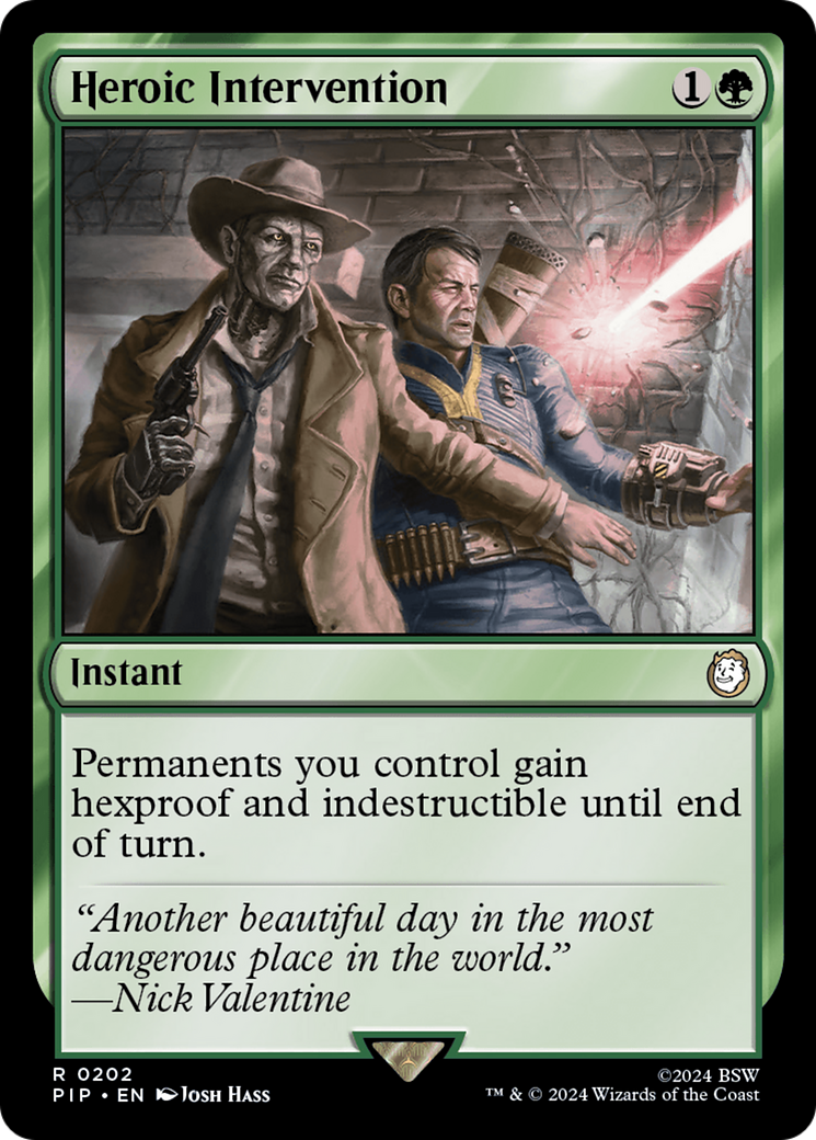Heroic Intervention (PIP-202) - Fallout Foil - Premium MTG Single from Wizards of the Coast - Just $9.41! Shop now at Game Crave Tournament Store
