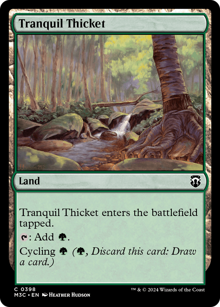 Tranquil Thicket (M3C-398) - Modern Horizons 3 Commander - Premium MTG Single from Wizards of the Coast - Just $0.25! Shop now at Game Crave Tournament Store