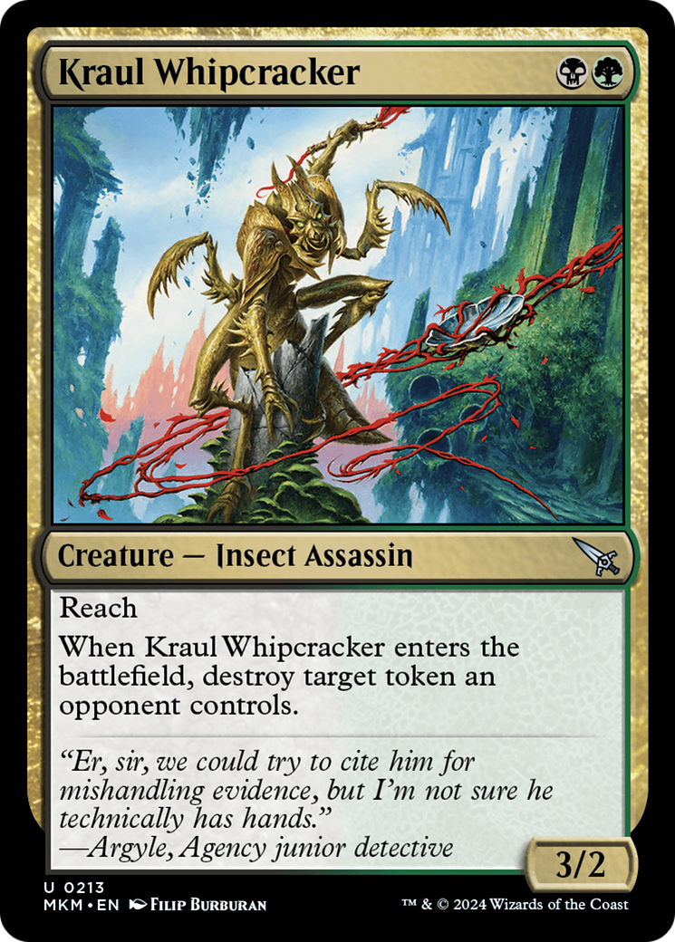 Kraul Whipcracker (MKM-213) - Murders at Karlov Manor Foil - Premium MTG Single from Wizards of the Coast - Just $0.25! Shop now at Game Crave Tournament Store