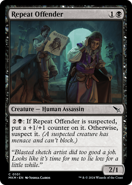 Repeat Offender (MKM-101) - Murders at Karlov Manor - Premium MTG Single from Wizards of the Coast - Just $0.25! Shop now at Game Crave Tournament Store
