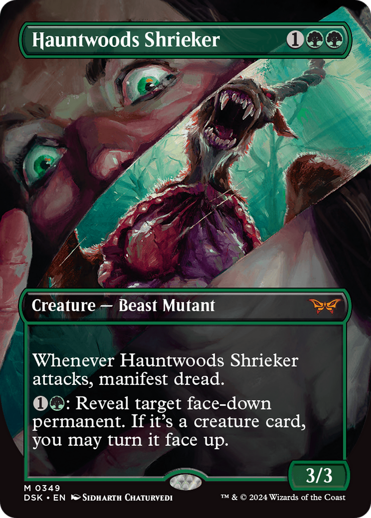 Hauntwoods Shrieker (DSK-349) - Duskmourn: House of Horror (Borderless) - Premium MTG Single from Wizards of the Coast - Just $1.46! Shop now at Game Crave Tournament Store