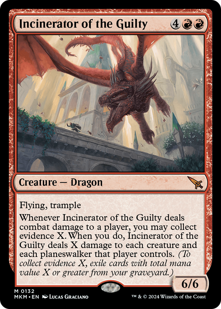 Incinerator of the Guilty (MKM-132) - Murders at Karlov Manor - Premium MTG Single from Wizards of the Coast - Just $0.50! Shop now at Game Crave Tournament Store