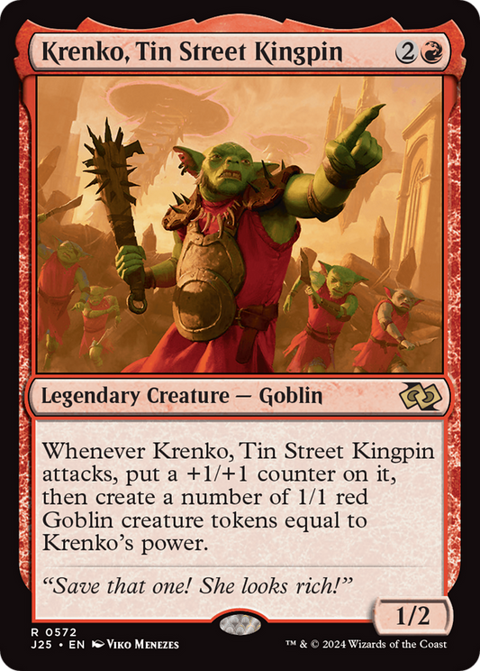 Krenko, Tin Street Kingpin (J25-572) - Foundations Jumpstart - Premium MTG Single from Wizards of the Coast - Just $1.12! Shop now at Game Crave Tournament Store