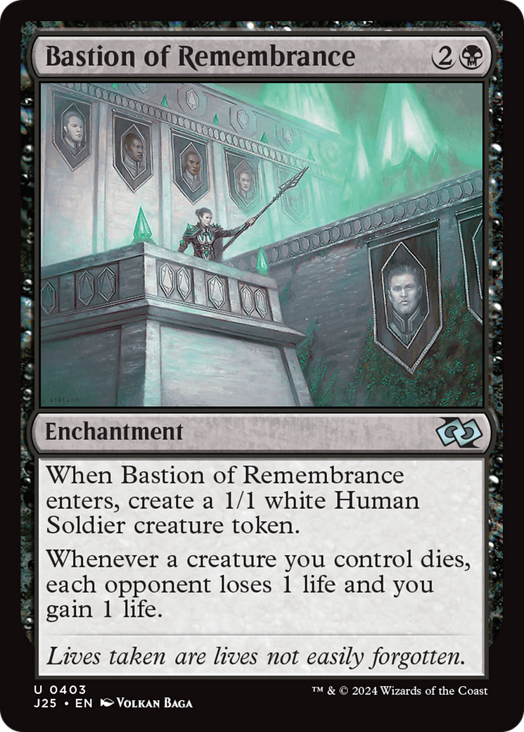 Bastion of Remembrance (J25-403) - Foundations Jumpstart - Premium MTG Single from Wizards of the Coast - Just $0.27! Shop now at Game Crave Tournament Store