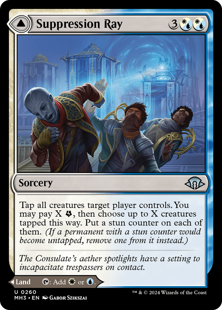 Suppression Ray // Orderly Plaza (MH3-260) - Modern Horizons 3 - Premium MTG Single from Wizards of the Coast - Just $0.25! Shop now at Game Crave Tournament Store