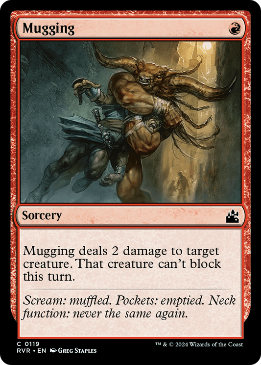 Mugging (RVR-119) - Ravnica Remastered - Premium MTG Single from Wizards of the Coast - Just $0.25! Shop now at Game Crave Tournament Store