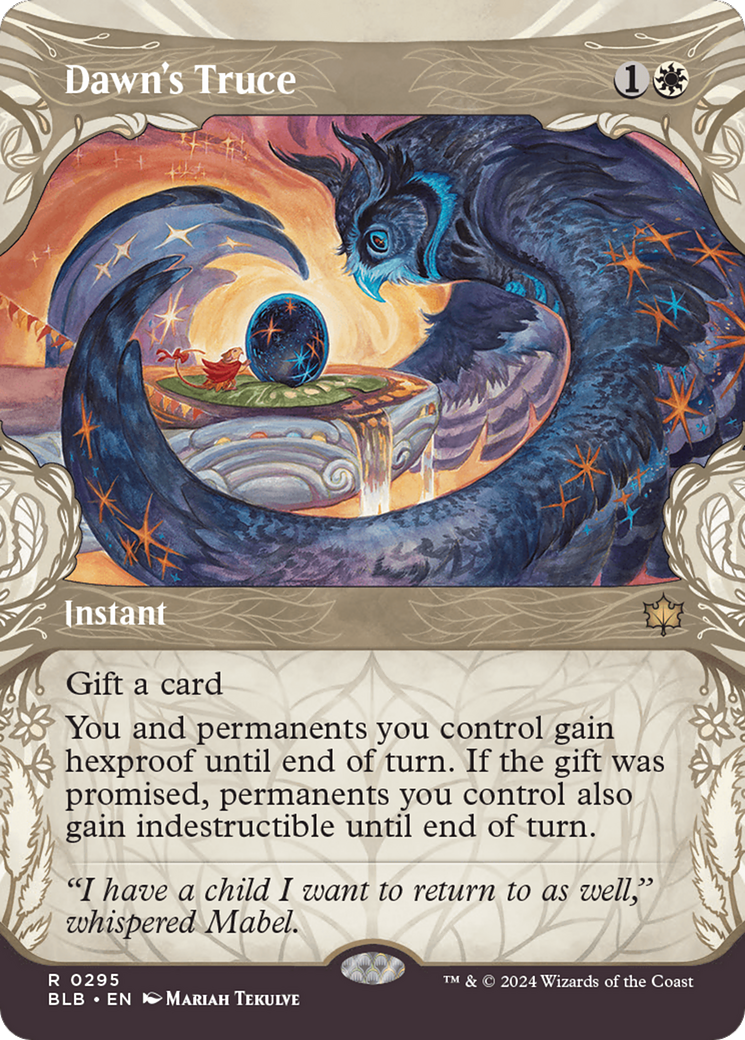 Dawn's Truce (BLB-295) - Bloomburrow: (Showcase) - Premium MTG Single from Wizards of the Coast - Just $7.26! Shop now at Game Crave Tournament Store