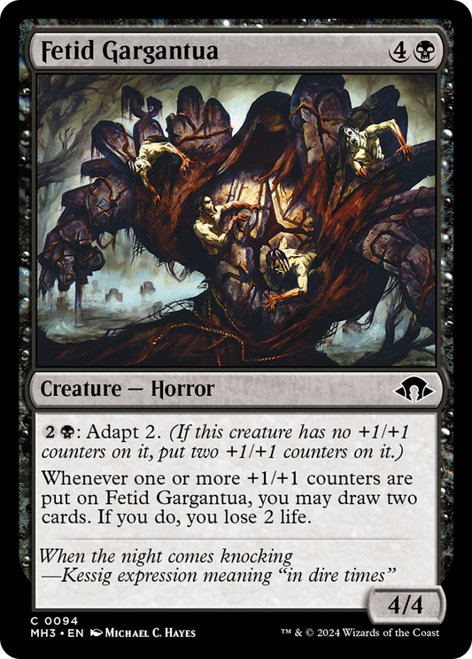 Fetid Gargantua (MH3-094) - Modern Horizons 3 - Premium MTG Single from Wizards of the Coast - Just $0.25! Shop now at Game Crave Tournament Store