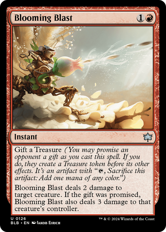 Blooming Blast (BLB-126) - Bloomburrow - Premium MTG Single from Wizards of the Coast - Just $0.25! Shop now at Game Crave Tournament Store