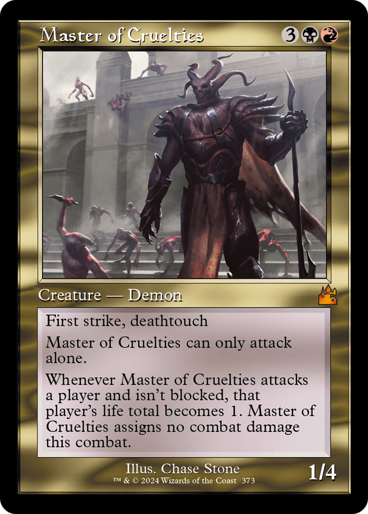 Master of Cruelties (RVR-373) - Ravnica Remastered - Premium MTG Single from Wizards of the Coast - Just $2.54! Shop now at Game Crave Tournament Store