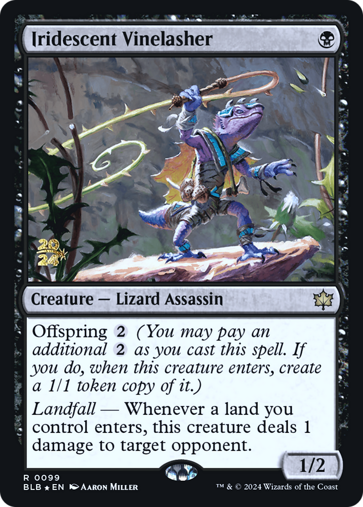 Iridescent Vinelasher (PBLB-99S) - Bloomburrow Promos Foil - Premium MTG Single from Wizards of the Coast - Just $1.75! Shop now at Game Crave Tournament Store