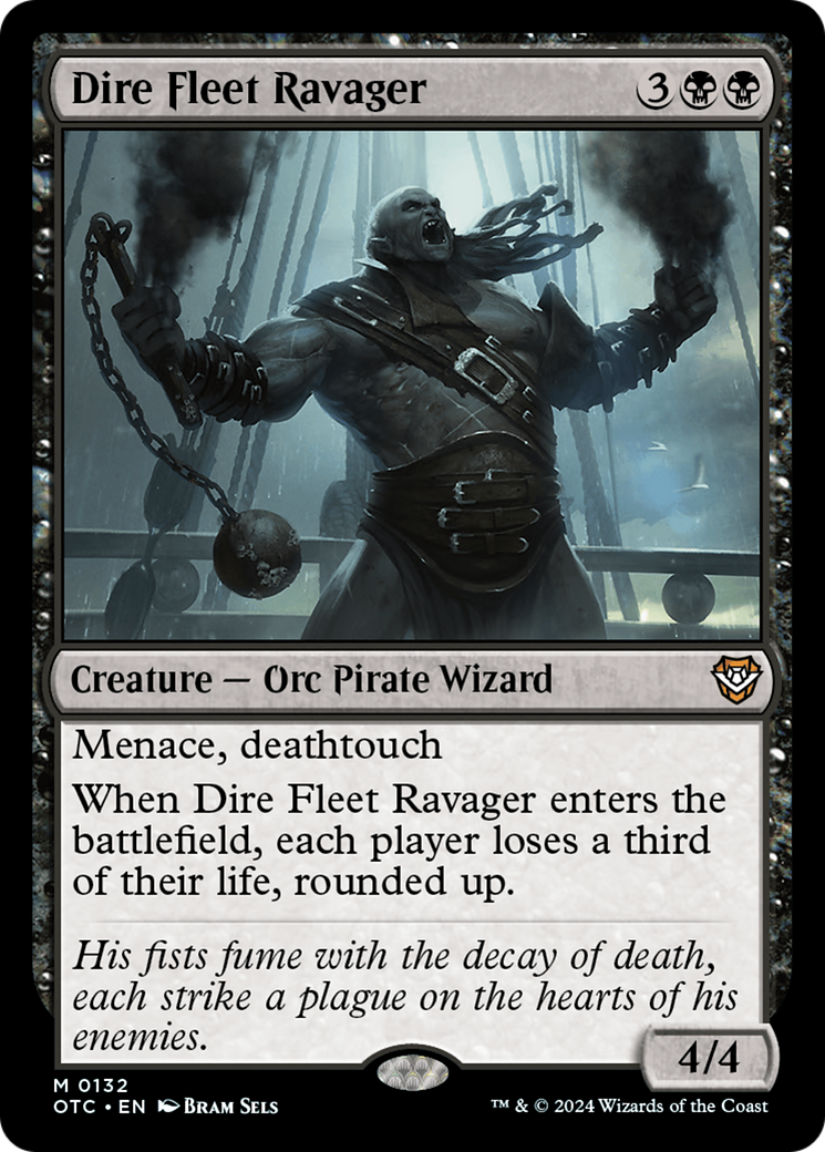 Dire Fleet Ravager (OTC-132) - Outlaws of Thunder Junction Commander - Premium MTG Single from Wizards of the Coast - Just $0.25! Shop now at Game Crave Tournament Store