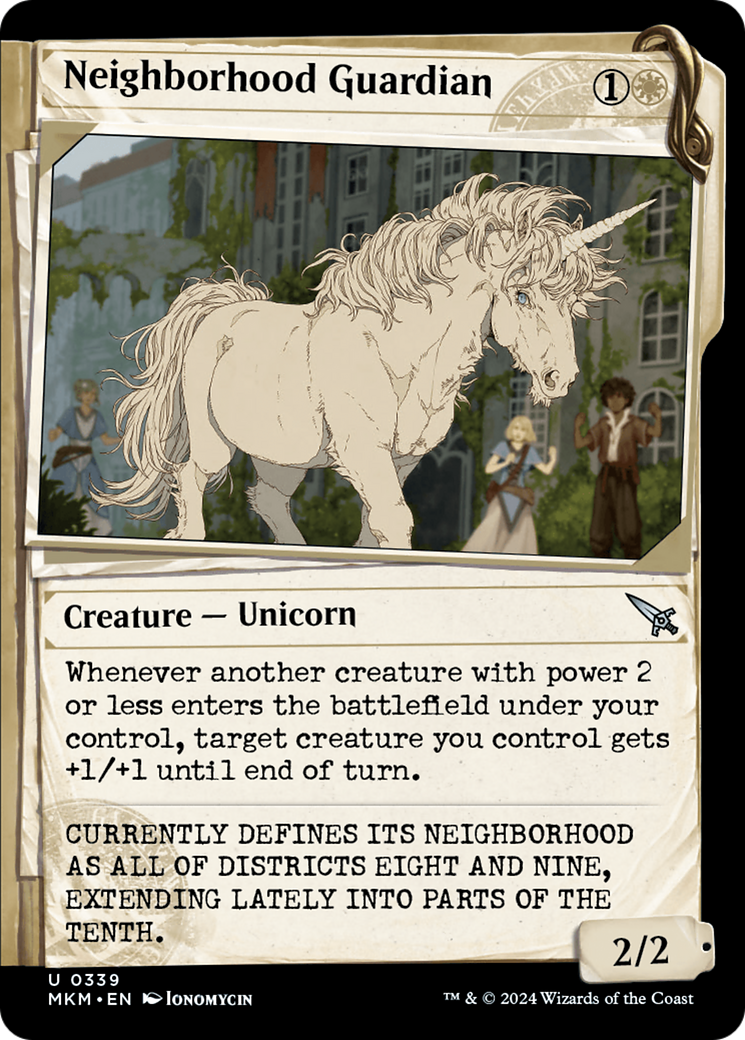 Neighborhood Guardian (MKM-339) - Murders at Karlov Manor: (Showcase) Foil - Premium MTG Single from Wizards of the Coast - Just $0.25! Shop now at Game Crave Tournament Store