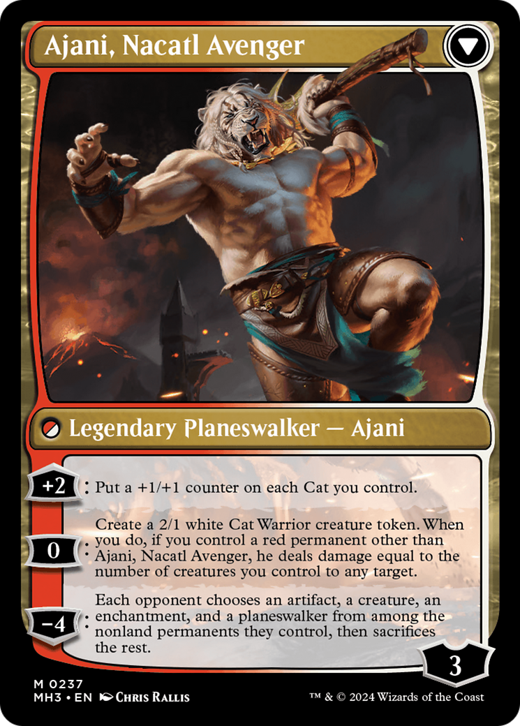 Ajani, Nacatl Pariah // Ajani, Nacatl Avenger (MH3-237) - Modern Horizons 3 Foil - Premium MTG Single from Wizards of the Coast - Just $8.24! Shop now at Game Crave Tournament Store