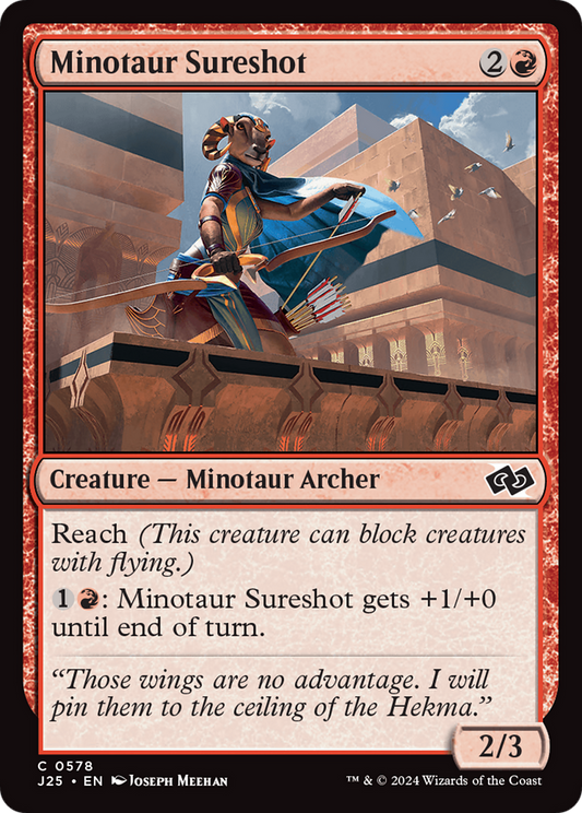Minotaur Sureshot (J25-578) - Foundations Jumpstart - Premium MTG Single from Wizards of the Coast - Just $0.25! Shop now at Game Crave Tournament Store