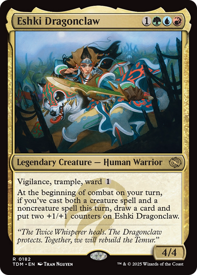 Eshki Dragonclaw (TDM-182) - Tarkir: Dragonstorm Foil - Premium MTG Single from Wizards of the Coast - Just $0.08! Shop now at Game Crave Tournament Store