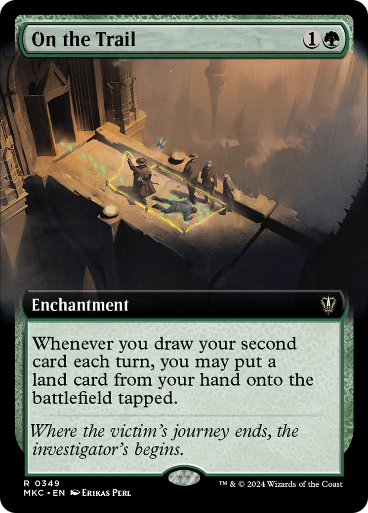 On the Trail (MKC-349) - Murders at Karlov Manor Commander: (Extended Art) - Premium MTG Single from Wizards of the Coast - Just $0.97! Shop now at Game Crave Tournament Store