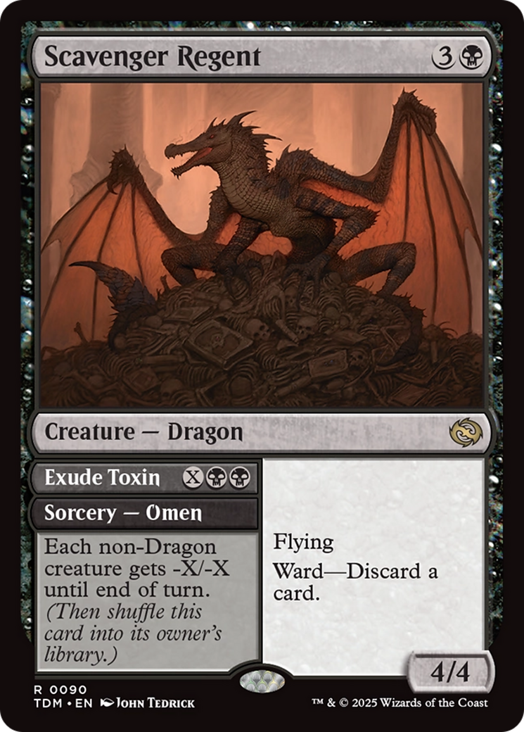 Scavenger Regent // Exude Toxin (TDM-090) - Tarkir: Dragonstorm - Premium MTG Single from Wizards of the Coast - Just $0.09! Shop now at Game Crave Tournament Store