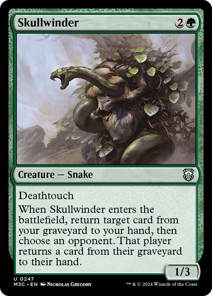 Skullwinder (M3C-247) - Modern Horizons 3 Commander - Premium MTG Single from Wizards of the Coast - Just $0.25! Shop now at Game Crave Tournament Store