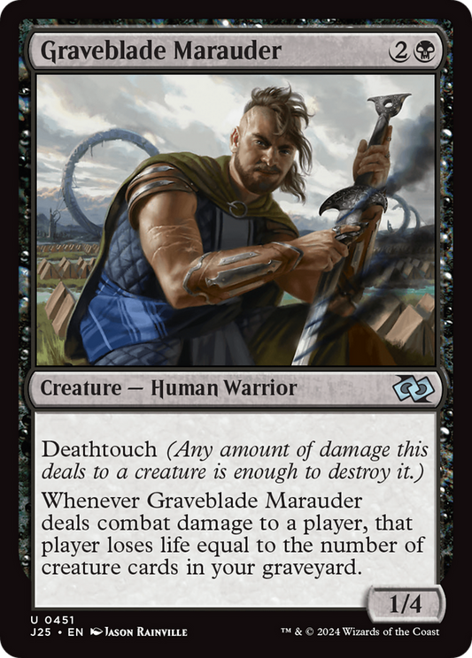 Graveblade Marauder (J25-451) - Foundations Jumpstart - Premium MTG Single from Wizards of the Coast - Just $0.25! Shop now at Game Crave Tournament Store