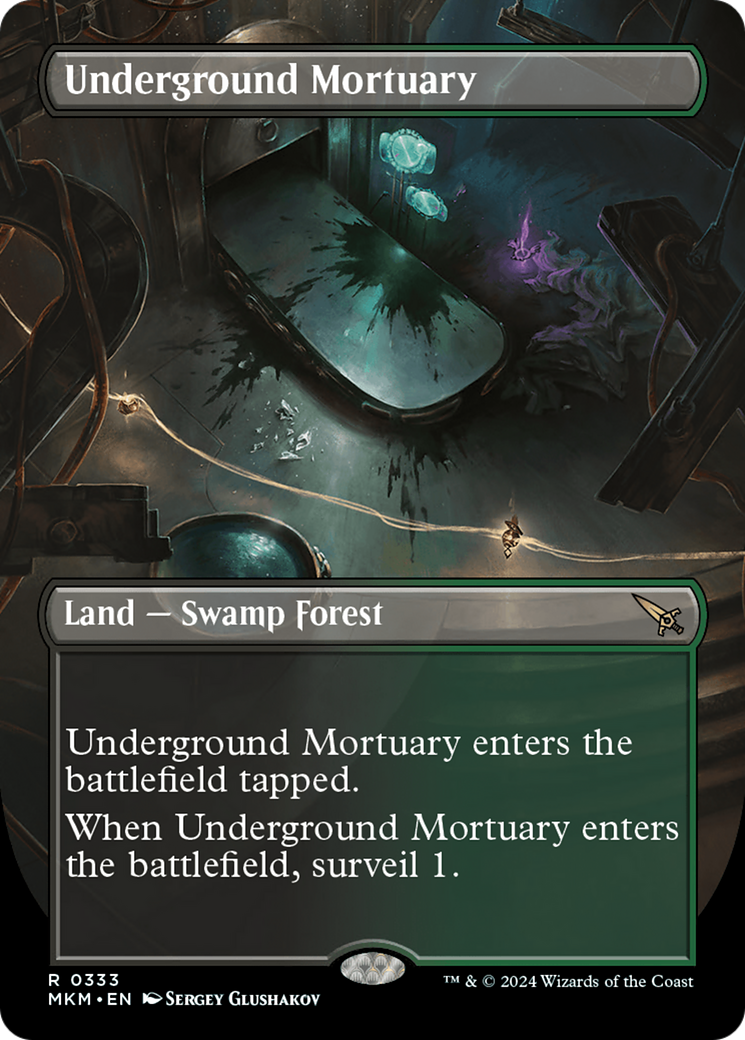 Underground Mortuary (MKM-333) - Murders at Karlov Manor (Borderless) - Premium MTG Single from Wizards of the Coast - Just $13.46! Shop now at Game Crave Tournament Store