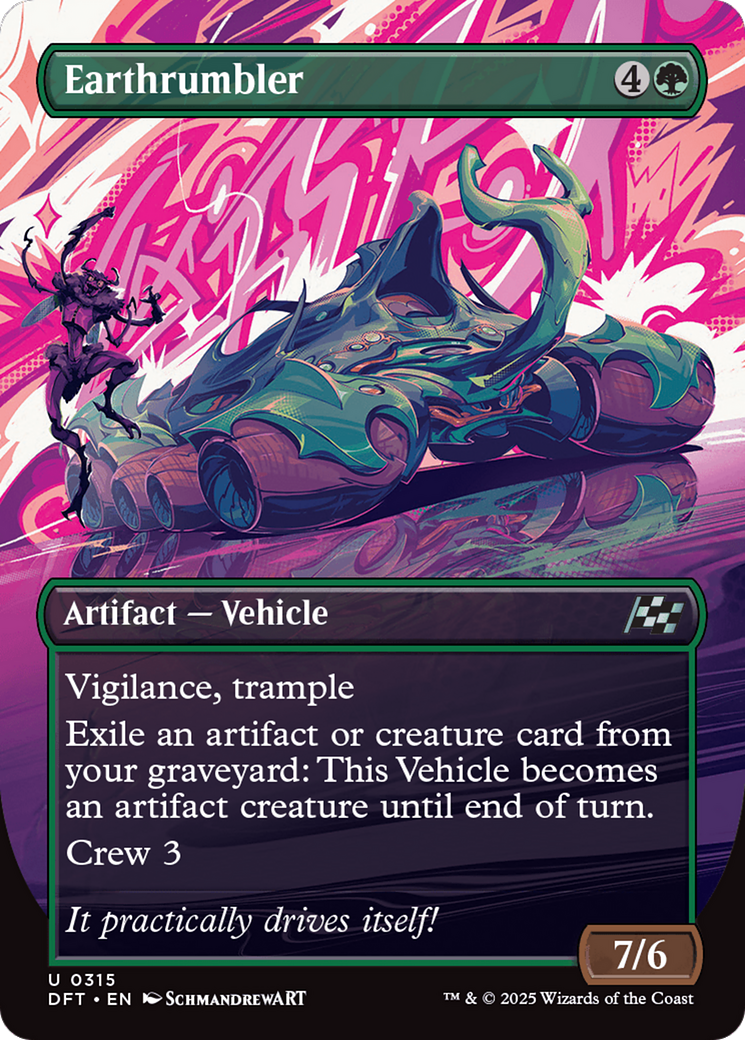 Earthrumbler (Borderless) (DFT-315) - Aetherdrift Foil - Premium MTG Single from Wizards of the Coast - Just $0.08! Shop now at Game Crave Tournament Store