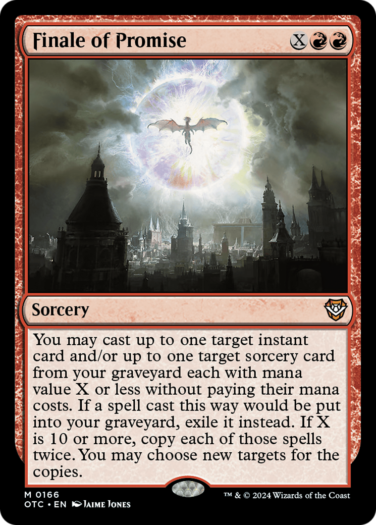 Finale of Promise (OTC-166) - Outlaws of Thunder Junction Commander - Premium MTG Single from Wizards of the Coast - Just $0.35! Shop now at Game Crave Tournament Store