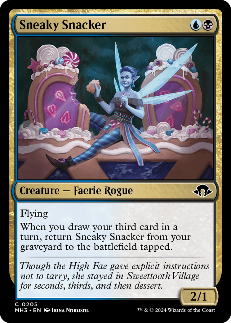Sneaky Snacker (MH3-205) - Modern Horizons 3 Foil - Premium MTG Single from Wizards of the Coast - Just $0.26! Shop now at Game Crave Tournament Store