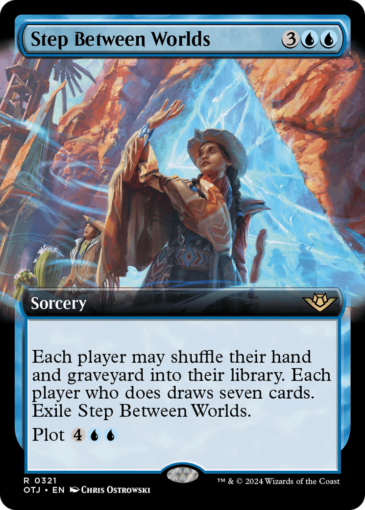 Step Between Worlds (OTJ-321) - Outlaws of Thunder Junction: (Extended Art) - Premium MTG Single from Wizards of the Coast - Just $0.25! Shop now at Game Crave Tournament Store