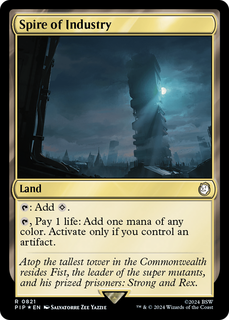 Spire of Industry (PIP-821) - Fallout Foil - Premium MTG Single from Wizards of the Coast - Just $4.69! Shop now at Game Crave Tournament Store