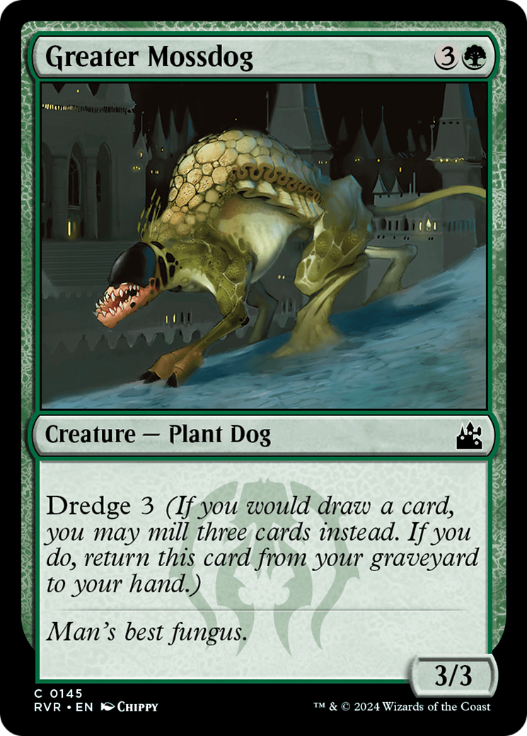 Greater Mossdog (RVR-145) - Ravnica Remastered - Premium MTG Single from Wizards of the Coast - Just $0.25! Shop now at Game Crave Tournament Store
