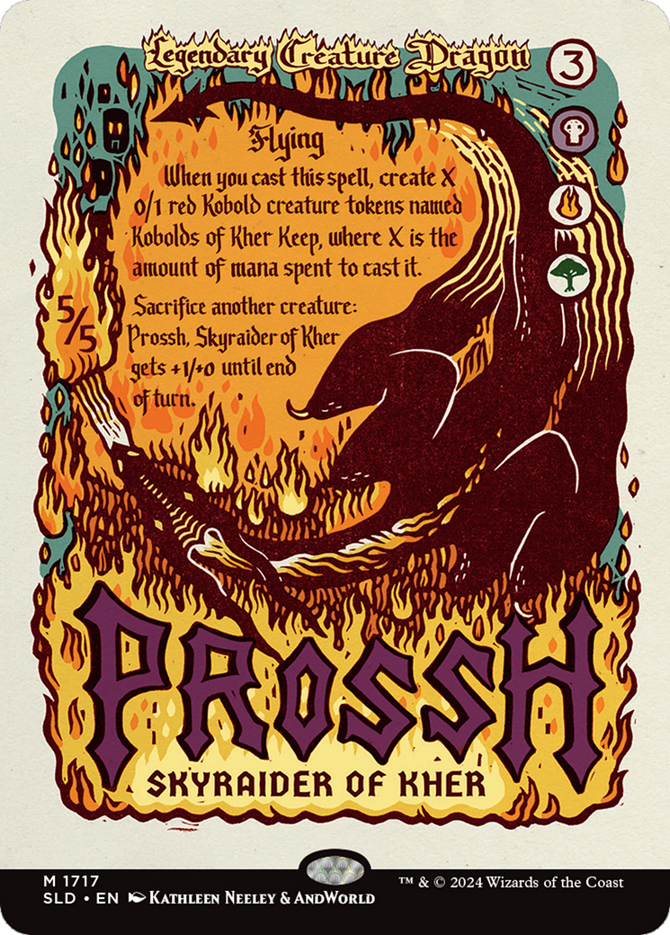 Prossh, Skyraider of Kher (SLD-1717) - Secret Lair Drop (Borderless) Foil - Premium MTG Single from Wizards of the Coast - Just $0! Shop now at Game Crave Tournament Store