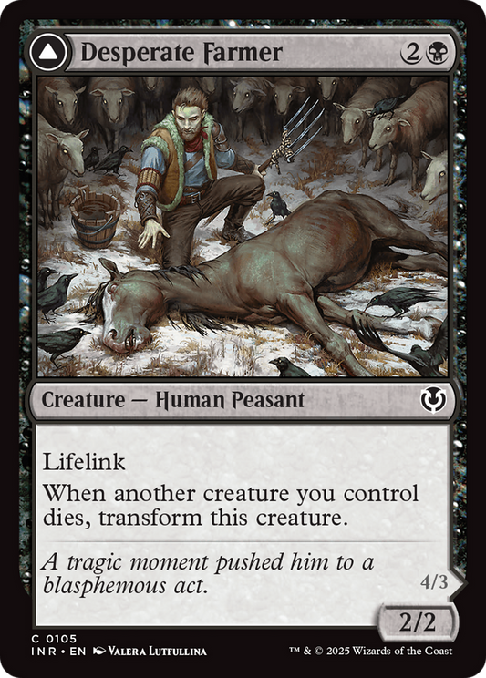 Desperate Farmer (-105) - Innistrad Remastered - Premium MTG Single from Wizards of the Coast - Just $0.25! Shop now at Game Crave Tournament Store
