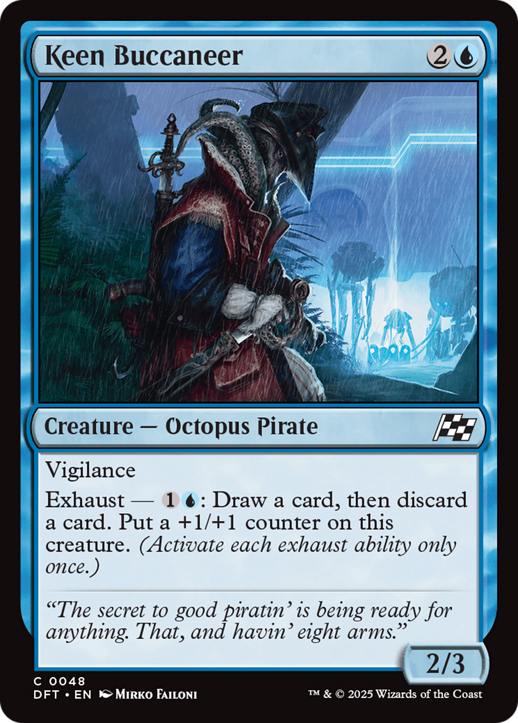 Keen Buccaneer (DFT-048) - Aetherdrift Foil - Premium MTG Single from Wizards of the Coast - Just $0.08! Shop now at Game Crave Tournament Store