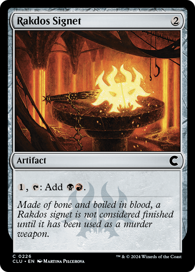 Rakdos Signet (CLU-226) - Ravnica: Clue Edition - Premium MTG Single from Wizards of the Coast - Just $0.52! Shop now at Game Crave Tournament Store