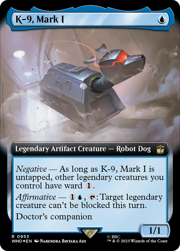 K-9, Mark I (WHO-953) - Doctor Who: (Extended Art) Foil - Premium MTG Single from Wizards of the Coast - Just $5.56! Shop now at Game Crave Tournament Store