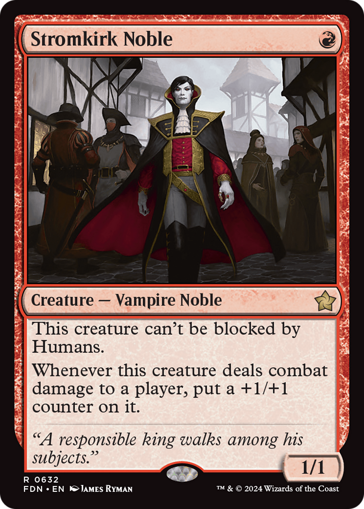 Stromkirk Noble (FDN-632) - Foundations - Premium MTG Single from Wizards of the Coast - Just $0.25! Shop now at Game Crave Tournament Store